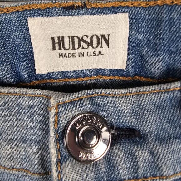NWT HUDSON Made in USA 🇺🇸 ZOEEY HIGH RISE CUT OFF BOYFRIEND Jean‎ Shorts Sz 25 - Picture 6 of 16